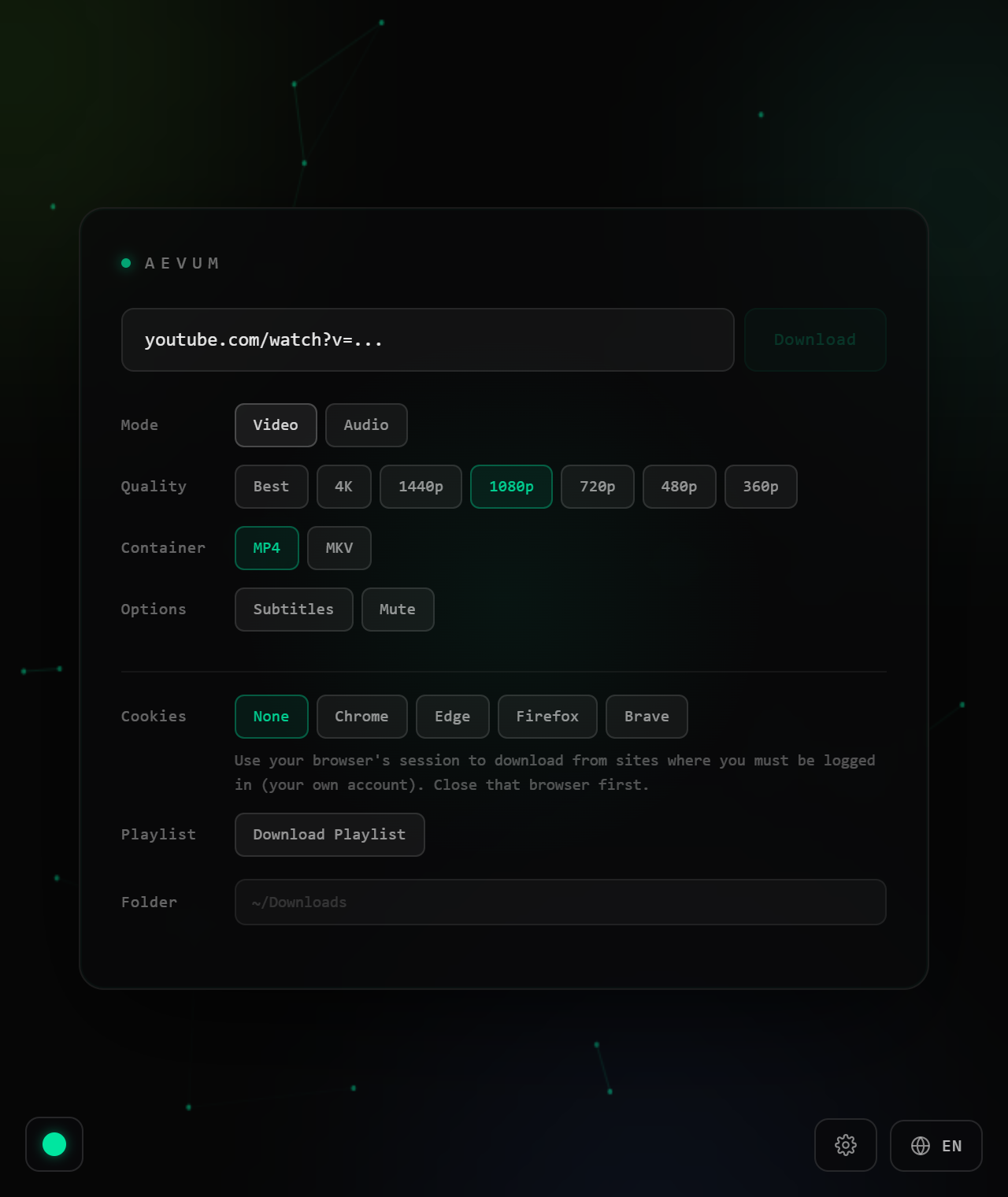 Aevum app screenshot
